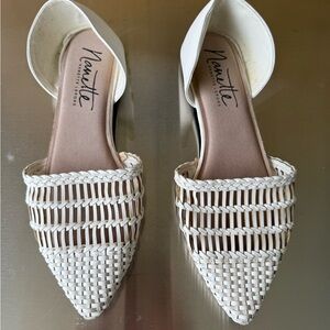 NRW Nannette Women's Cream Woven Loafers